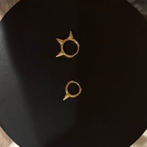 Maria Tash Triple Short Spike Hoop Earring